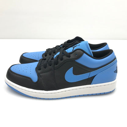 【中古品】【メンズ】 NIKE ナイキ AIR JORDAN 1 LOW 553558-041 エア ジョーダン 1 ロー スニーカー 靴 160-240926-yk-03-tag サイズ：27.5cm / US 9.5 カラー：BLACK/BLACK-UNIVERSITY BLUE-WHITE 万代Net店