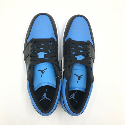 【中古品】【メンズ】 NIKE ナイキ AIR JORDAN 1 LOW 553558-041 エア ジョーダン 1 ロー スニーカー 靴 160-240926-yk-03-tag サイズ：27.5cm / US 9.5 カラー：BLACK/BLACK-UNIVERSITY BLUE-WHITE 万代Net店