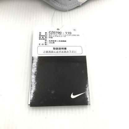 【中古美品】【メンズ】 NIKE ナイキ AIR JORDAN １ RETRO LOW OG CZ0790-110 エア ジョーダン 1 レトロ ロー オリジナル スニーカー 靴 160-240926-yk-02-tag サイズ：28.5cm / US 10.5 カラー：WHITE/BLACK-WOLF GREY 万代Net店