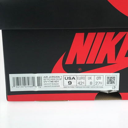 【中古美品】【メンズ】 NIKE ナイキ AIR JORDAN 1 HIGH OG SP DV1748-601 エアジョーダン 1 ハイ オリジナル スニーカー 靴 160-241003-yk-09-tag サイズ：27cm/US 9 カラー："SPIDER-MAN"UNIVERSITY RED/BLACK 万代Net店