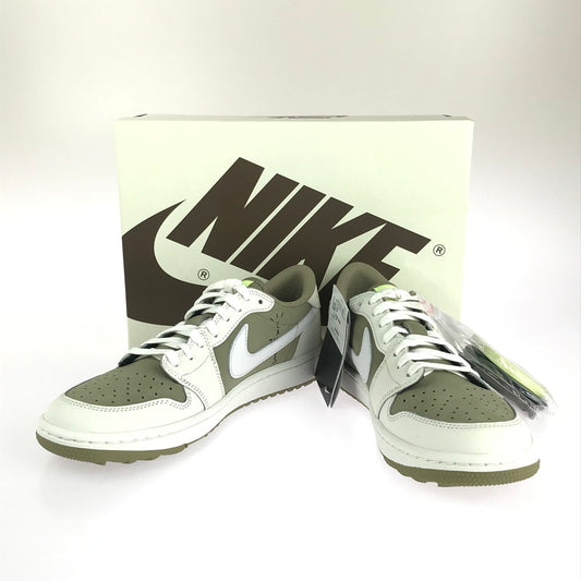 【中古美品】【メンズ】 NIKE ナイキ × TRAVIS SCOTT トラヴィススコット 別注 コラボ AIR JORDAN 1 LOW GOLF NRG FZ3124-200 エアジョーダン1 ロー ゴルフ NRG スニーカー 靴 160-241003-yk-05-tag サイズ：27cm/US 9 カラー：NEUTRAL OLIVE/BLACK-SAIL 万代Net店