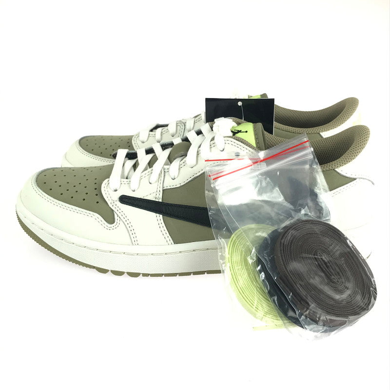 【中古美品】【メンズ】 NIKE ナイキ × TRAVIS SCOTT トラヴィススコット 別注 コラボ AIR JORDAN 1 LOW GOLF NRG FZ3124-200 エアジョーダン1 ロー ゴルフ NRG スニーカー 靴 160-241003-yk-05-tag サイズ：27cm/US 9 カラー：NEUTRAL OLIVE/BLACK-SAIL 万代Net店