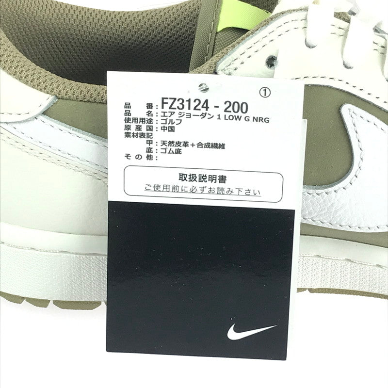 【中古美品】【メンズ】 NIKE ナイキ × TRAVIS SCOTT トラヴィススコット 別注 コラボ AIR JORDAN 1 LOW GOLF NRG FZ3124-200 エアジョーダン1 ロー ゴルフ NRG スニーカー 靴 160-241003-yk-05-tag サイズ：27cm/US 9 カラー：NEUTRAL OLIVE/BLACK-SAIL 万代Net店