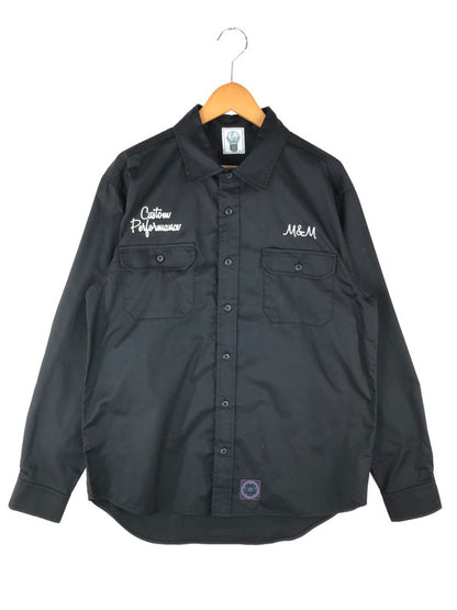 【中古品】【メンズ】  M&M CUSTOM PERFORMANCE エムアンドエムカスタムパフォーマス WORK SHIRT 1773-01 ワークシャツ 長袖 トップス 142-241002-mo-20-tag サイズ：L カラー：ブラック 万代Net店