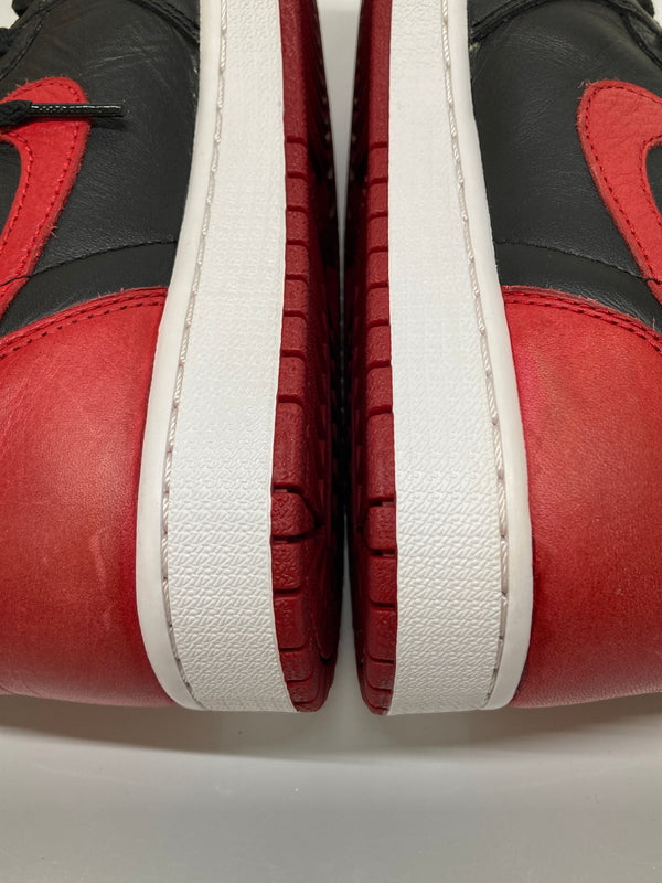 【中古品】【メンズ】 NIKE ナイキ AIR JORDAN 1 RETRO HIGH OG BANNED 555088-001 エアジョーダン 1 レトロ ハイ オリジナル バーンド スニーカー 靴 160-260718-kk-04-hon カラー：BLACK/VARSITY RED-WHITE 万代Net店