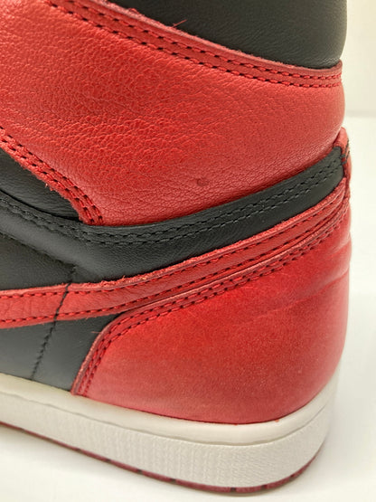 【中古品】【メンズ】 NIKE ナイキ AIR JORDAN 1 RETRO HIGH OG BANNED 555088-001 エアジョーダン 1 レトロ ハイ オリジナル バーンド スニーカー 靴 160-260718-kk-04-hon カラー：BLACK/VARSITY RED-WHITE 万代Net店