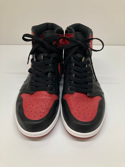 【中古品】【メンズ】 NIKE ナイキ AIR JORDAN 1 RETRO HIGH OG BANNED 555088-001 エアジョーダン 1 レトロ ハイ オリジナル バーンド スニーカー 靴 160-260718-kk-04-hon カラー：BLACK/VARSITY RED-WHITE 万代Net店