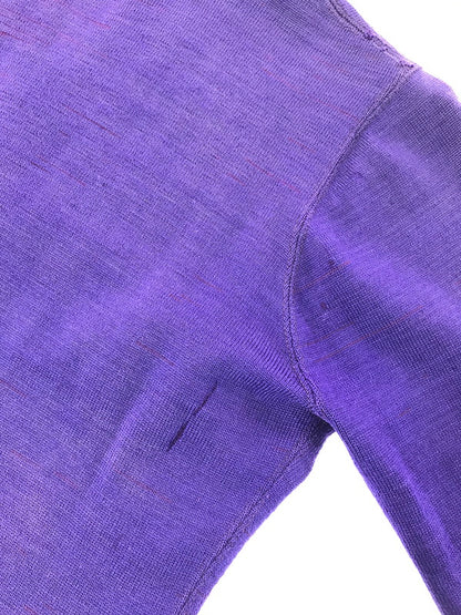 【現状渡し品】【メンズ】 O'SHEA KNITTING MILLS オーシャ ニッティング ミルズ 40's LETTERED CARDIGAN 40年代 レタード カーディガン トップス ヴィンテージ 146-260820-rt-01-tag サイズ：38 カラー：パープル 万代Net店