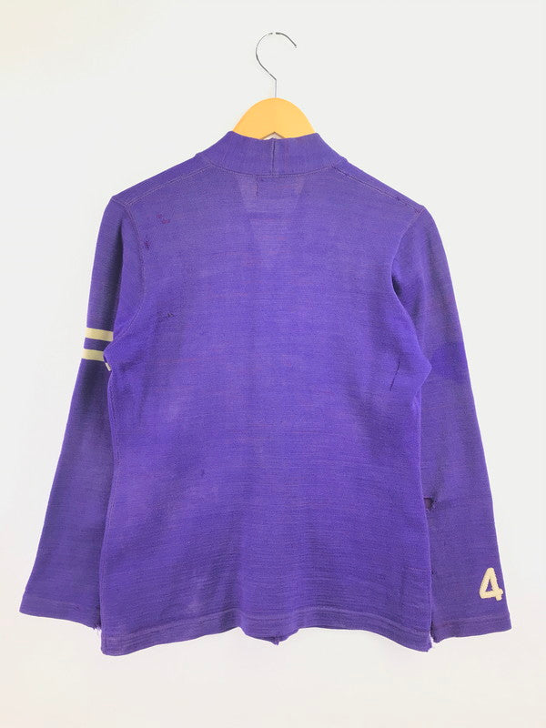 【現状渡し品】【メンズ】 O'SHEA KNITTING MILLS オーシャ ニッティング ミルズ 40's LETTERED CARDIGAN 40年代 レタード カーディガン トップス ヴィンテージ 146-260820-rt-01-tag サイズ：38 カラー：パープル 万代Net店