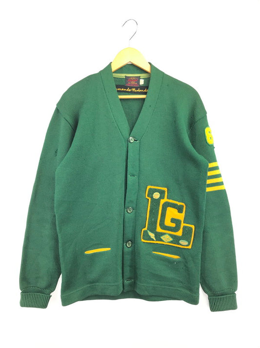 【現状渡し品】【メンズ】 KANDEL カンデル 50～60's LETTERED CARDIGAN 50～60年代 レタード カーディガン トップス ヴィンテージ 146-260820-rt-02-tag サイズ：不明 下記参照 カラー：グリーン 万代Net店