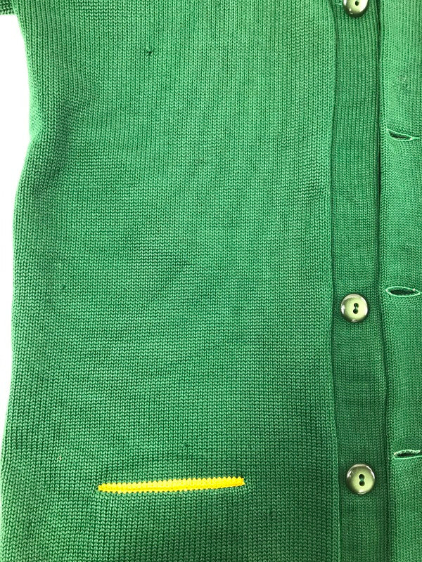 【現状渡し品】【メンズ】 KANDEL カンデル 50～60's LETTERED CARDIGAN 50～60年代 レタード カーディガン トップス ヴィンテージ 146-260820-rt-02-tag サイズ：不明 下記参照 カラー：グリーン 万代Net店