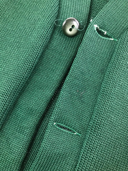 【現状渡し品】【メンズ】 KANDEL カンデル 50～60's LETTERED CARDIGAN 50～60年代 レタード カーディガン トップス ヴィンテージ 146-260820-rt-02-tag サイズ：不明 下記参照 カラー：グリーン 万代Net店
