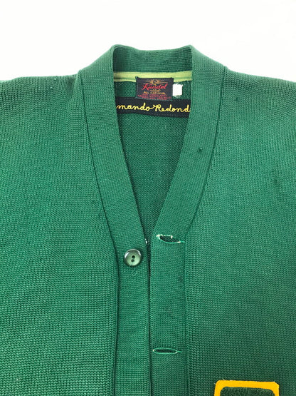【現状渡し品】【メンズ】 KANDEL カンデル 50～60's LETTERED CARDIGAN 50～60年代 レタード カーディガン トップス ヴィンテージ 146-260820-rt-02-tag サイズ：不明 下記参照 カラー：グリーン 万代Net店