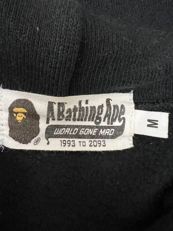 【中古品】【メンズ】 A BATHING APE アベイシングエイプ MULTI FONTS LOOSE FIT PULLOVER HOODIE 001PPI301001M マルチフォント ルーズフィット プルオーバーフーディー トップス パーカー 142-260710-kk-05-hon サイズ：M カラー：ブラック 万代Net店