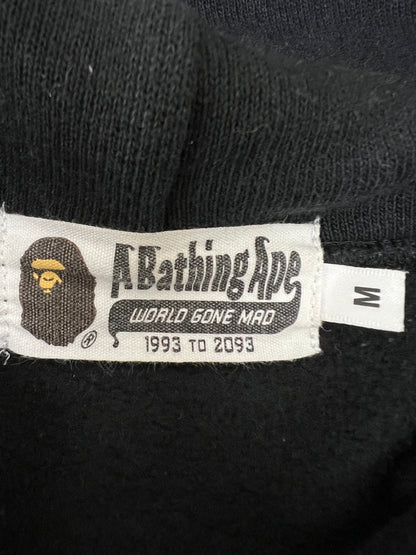 【中古品】【メンズ】 A BATHING APE アベイシングエイプ MULTI FONTS LOOSE FIT PULLOVER HOODIE 001PPI301001M マルチフォント ルーズフィット プルオーバーフーディー トップス パーカー 142-260710-kk-05-hon サイズ：M カラー：ブラック 万代Net店