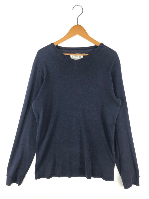 【中古品】【メンズ】 MARTIN MARGIELA マルタンマルジェラ 10 3775600 L/S V NECK TEE ロングスリーブ VネックTシャツ カットソー 141-241002-hi-01-tag サイズ：なし カラー：ネイビー 万代Net店