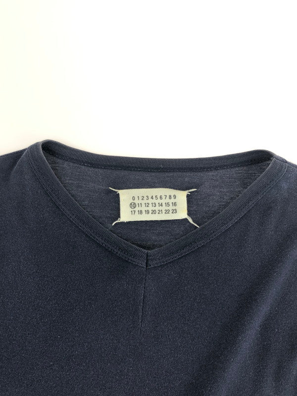 【中古品】【メンズ】 MARTIN MARGIELA マルタンマルジェラ 10 3775600 L/S V NECK TEE ロングスリーブ VネックTシャツ カットソー 141-241002-hi-01-tag サイズ：なし カラー：ネイビー 万代Net店