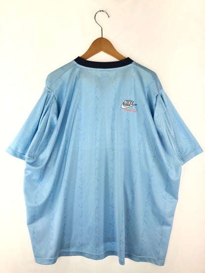 【中古品】【メンズ】 NIKE ナイキ × MARTINE ROSE マルティンローズ AQ8092-487 OVERSIZED SOCCER JERSEY T-SHIRT オーバーサイズサッカージャジーTシャツ ゲームシャツ 半袖シャツ 141-241002-hi-03-tag サイズ：L カラー：ブルー 万代Net店