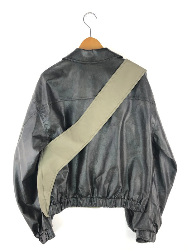 【中古品】【メンズ】  NUTEMPEROR ナットエンペラー SPLICING VEGAN LEATHER JACKET スプライシングヴィーガンレザージャケット ライトアウター 141-241002-hi-02-tag サイズ：2 カラー：ブラウン 万代Net店