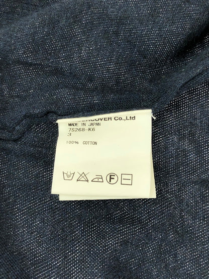 【中古品】【メンズ】 UNDERCOVER アンダーカバー 7S268-K6 PURPLE期 ASYMMETRIC KNIT 長袖Tシャツ トップス 140-241003-SS-01-tag サイズ：3 カラー：ネイビー 万代Net店