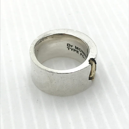 【中古品】【メンズ】  DR MONROE ドクターモンロー SV×K18 MESSAGE SKULL RING メッセージ スカルリング 指輪 アクセサリー 192-241005-na-2-tag サイズ：約16号 カラー：シルバー 万代Net店