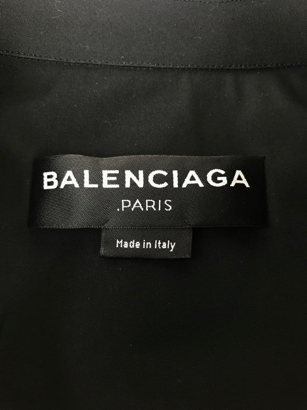 【中古品】【メンズ】 BALENCIAGA バレンシアガ WESTERN SHORT SLEEVE SHIRT 459605 TCB10 ウエスタン ショートスリーブシャツ 半袖シャツ 141-241009-hi-09-tag サイズ：37 カラー：ブラック 万代Net店