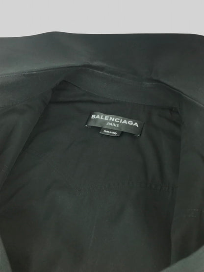 【中古品】【メンズ】 BALENCIAGA バレンシアガ WESTERN SHORT SLEEVE SHIRT 459605 TCB10 ウエスタン ショートスリーブシャツ 半袖シャツ 141-241009-hi-09-tag サイズ：37 カラー：ブラック 万代Net店