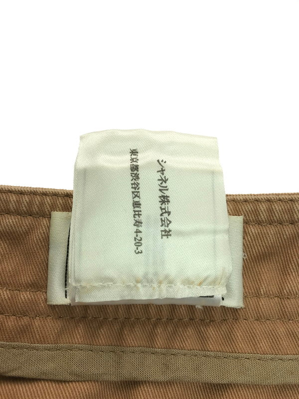 【中古品】【レディース】 CHANEL シャネル 01AW FRILLED PANTS P18031V10355 裾フレア フリルパンツ ココマーク イタリア製 152-250115-hi-30-tag サイズ：38 カラー：ブラウン 万代Net店