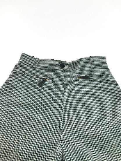 【現状渡し品】【レディース】 HERMES エルメス HOUNDSTOOTH SLACKS 千鳥格子柄スラックス ボトムス 168-250115-hi-29-tag サイズ：36 カラー：アイボリー/ネイビー 万代Net店