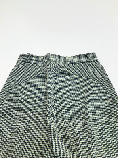 【現状渡し品】【レディース】 HERMES エルメス HOUNDSTOOTH SLACKS 千鳥格子柄スラックス ボトムス 168-250115-hi-29-tag サイズ：36 カラー：アイボリー/ネイビー 万代Net店