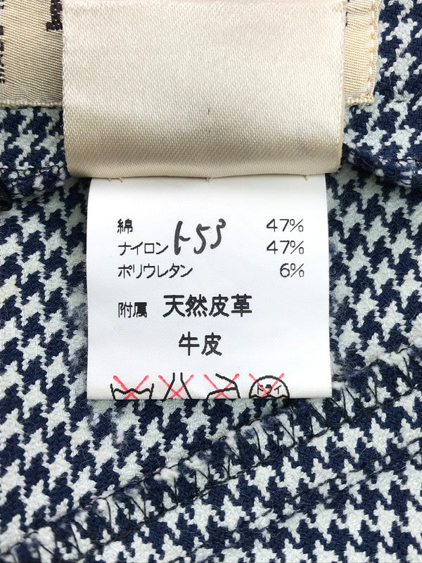 【現状渡し品】【レディース】 HOUNDSTOOTH SLACKS 千鳥格子柄スラックス ボトムス 168-250115-hi-29-tag サイズ：36 カラー：アイボリー/ネイビー 万代Net店