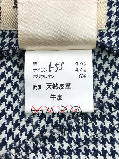 【現状渡し品】【レディース】 HOUNDSTOOTH SLACKS 千鳥格子柄スラックス ボトムス 168-250115-hi-29-tag サイズ：36 カラー：アイボリー/ネイビー 万代Net店