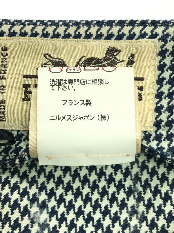 【現状渡し品】【レディース】 HOUNDSTOOTH SLACKS 千鳥格子柄スラックス ボトムス 168-250115-hi-29-tag サイズ：36 カラー：アイボリー/ネイビー 万代Net店
