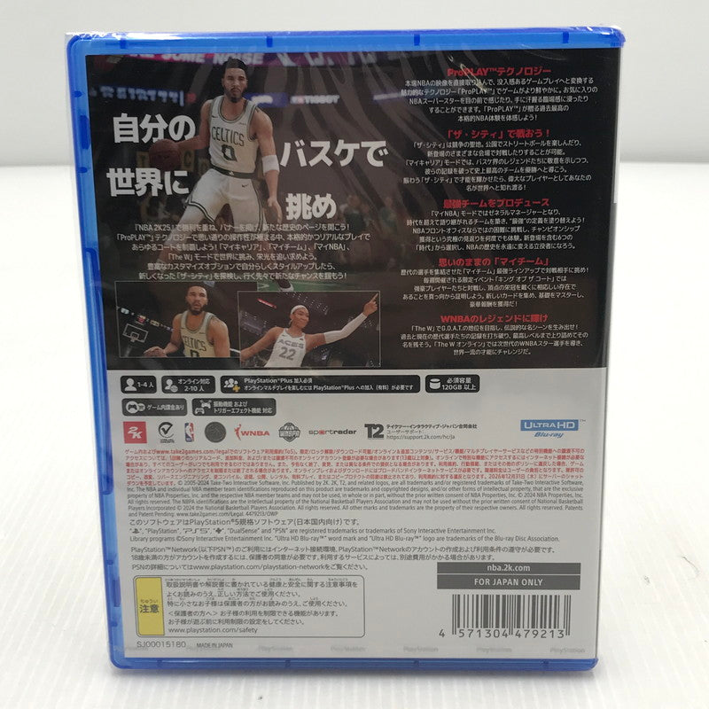 【中古美品】 【未開封】PlayStation5 PS5 プレイステーション5 プレステ5 ソフト NBA 2K25 [CERO区分_A / 全年齢対象商品] ゲーム 026-251015-rt-16-tag 万代Net店