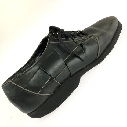 【中古品】【メンズ】 COMME des GARCONS HOMME コムデギャルソンオム 5HOLE LEATHER SHOES 5ホール レザーシューズ 靴 164-241009-mo-18-tag サイズ：24.5 カラー：ブラック 万代Net店