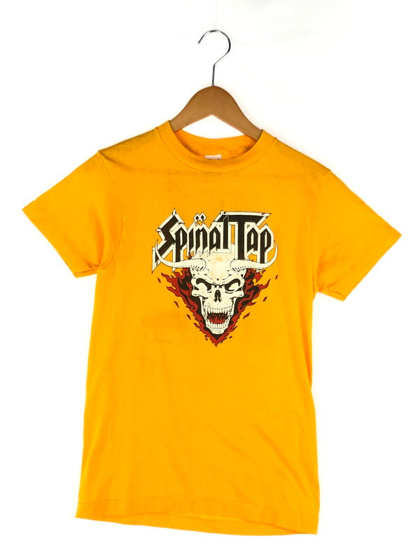 【中古品】【メンズ】  SPINAL TOP USA製 80S ROCK MOCKUMENTARY COMEDY MOVIE BAND PRINT SS TEE ロック モキュメンタリー コメディ ムービー バンド プリント ショートスリーブ Tシャツ 半袖トップス 146-241010-mo-01-tag サイズ：M カラー：オレンジ系 万代Net店