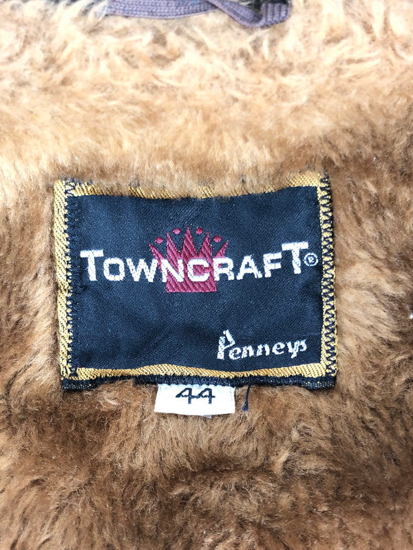 【中古品】【メンズ】 TOWNCRAFT タウンクラフト VINTAGE WOOL COAT ヴィンテージ ウールコート アウター 裏地フリース 146-241010-mo-05-tag サイズ：44 カラー：ブラウン 万代Net店