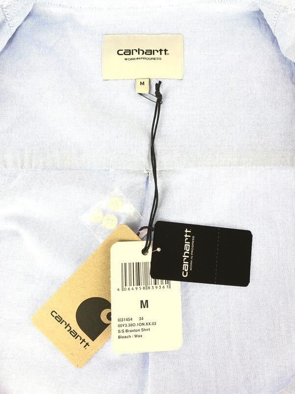 【中古美品】【メンズ】  CARHARTT WIP カーハート ワークインプログレス S S BRAXTON SHIRT I031455 ショートスリーブ ブラクストンシャツ 半袖 トップス 142-241007-mo-08-tag サイズ：M カラー：Bleach/wax 万代Net店