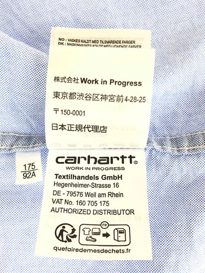 【中古美品】【メンズ】  CARHARTT WIP カーハート ワークインプログレス S S BRAXTON SHIRT I031455 ショートスリーブ ブラクストンシャツ 半袖 トップス 142-241007-mo-08-tag サイズ：M カラー：Bleach/wax 万代Net店