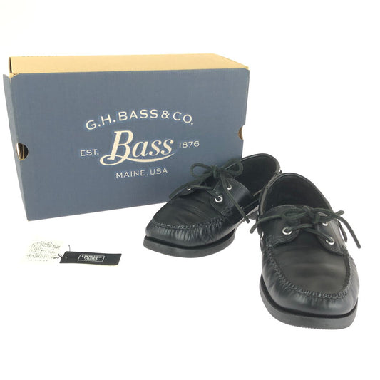 【中古品】【メンズ】 G.H.BASS & COMPANY ジーエイチバス DECK SHOES BA20311 デッキシューズ 靴 164-241009-mo-17-tag サイズ：UK8 US9 カラー：ブラック 万代Net店