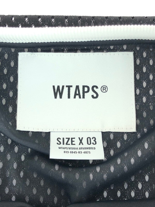 【中古美品】【メンズ】 WTAPS ダブルタップス 22AW NETMINDER LS POLY.LLW 222ATDT-CSM06 ホッケーシャツ 長袖 トップス 142-241007-mo-10-tag サイズ：3 カラー：ブラック 万代Net店