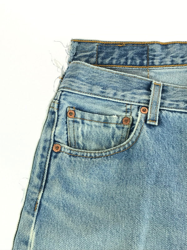 【中古】【メンズ】  OLD PARK オールドパーク × LEVI'S リーバイス 501 再構築デニムパンツ ジーンズ 151-241027-hi-01-tag サイズ：30 カラー：ライトインディゴ 万代Net店