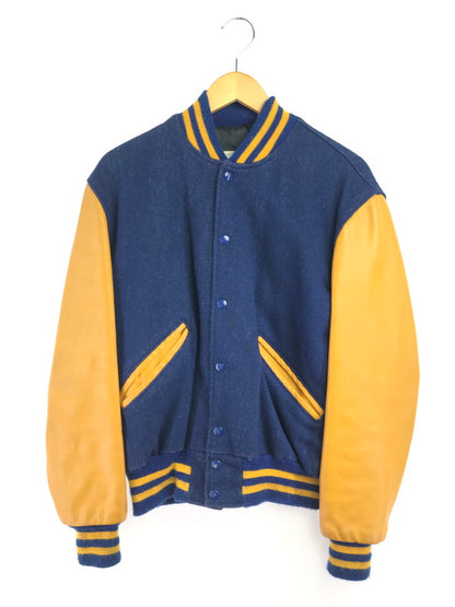 【現状渡し品】【メンズ】 DELONG 80's 2-TONE VINTAGE WOOL STADIUM JACKET USA製 80年代 ツートーン ウール スタジアム ジャケット ヴィンテージ 146-260904-rt-07-tagh サイズ：40 カラー：ネイビー/キャメル 万代Net店