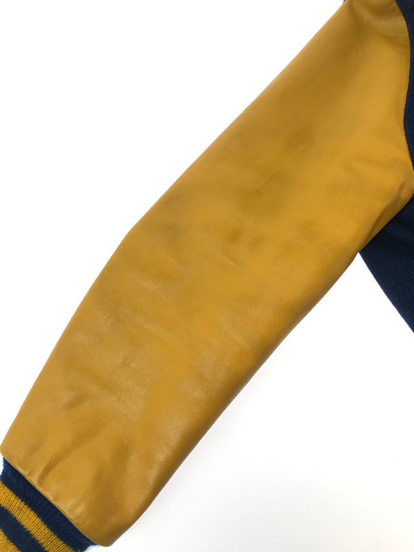 【現状渡し品】【メンズ】 DELONG 80's 2-TONE VINTAGE WOOL STADIUM JACKET USA製 80年代 ツートーン ウール スタジアム ジャケット ヴィンテージ 146-260904-rt-07-tagh サイズ：40 カラー：ネイビー/キャメル 万代Net店
