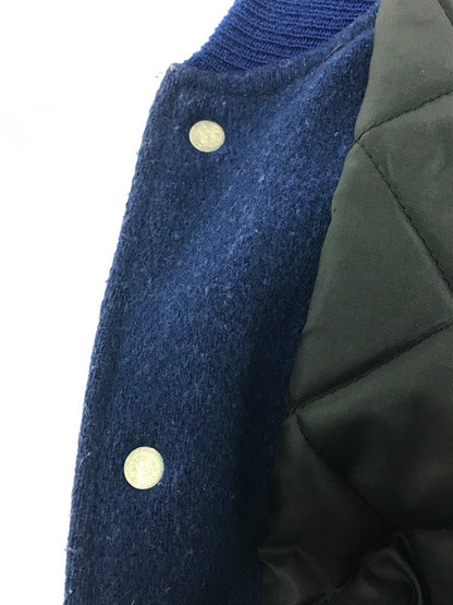 【現状渡し品】【メンズ】 DELONG 80's 2-TONE VINTAGE WOOL STADIUM JACKET USA製 80年代 ツートーン ウール スタジアム ジャケット ヴィンテージ 146-260904-rt-07-tagh サイズ：40 カラー：ネイビー/キャメル 万代Net店