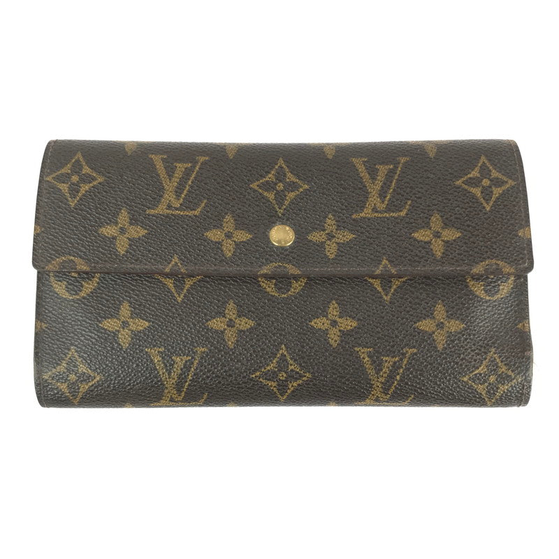 【現状渡し品】【メンズ/レディース】 LOUIS VUITTON ルイ・ヴィトン ポルトトレゾール インターナショナル M61215 三つ折り長財布 ロングウォレット 179-241027-hi-10-tag カラー：モノグラム 万代Net店