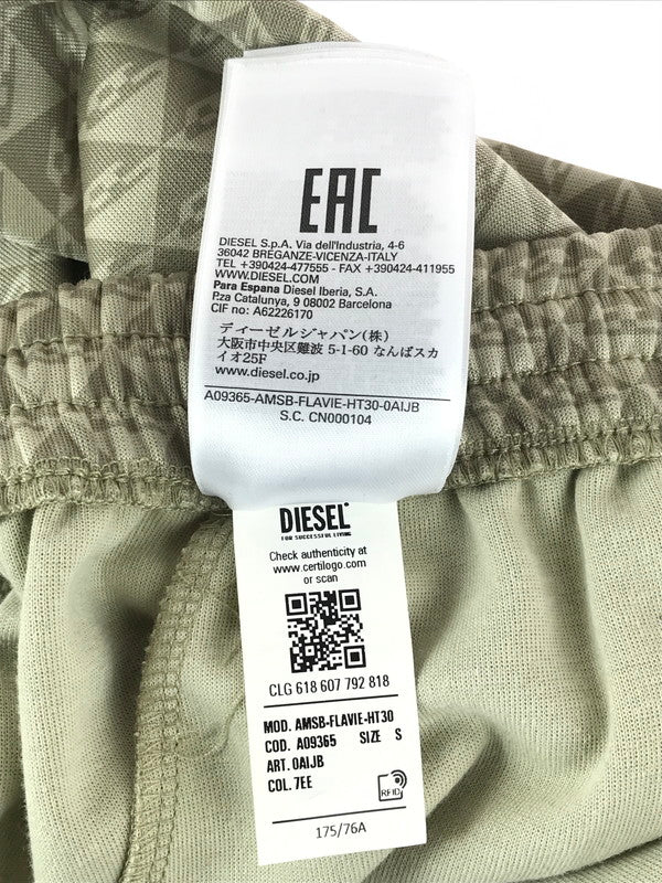 【中古品】【メンズ】 DIESEL ディーゼル TRUCK PANTS AMSB-FLAVIE-HT30 総柄トラックパンツ ボトムス 152-241019-mo-18-tag サイズ：S カラー：ベージュ 万代Net店