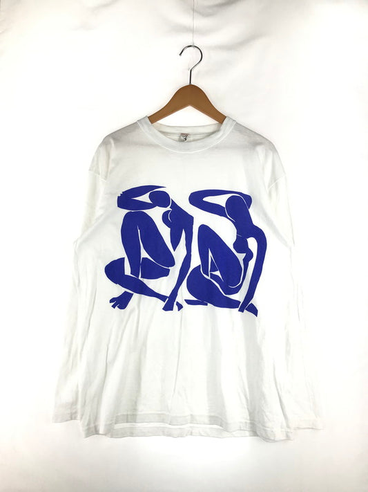 【中古品】【メンズ】  NAOMI YARN DELIGHT ナオミヤーンデライト BLUE NUDE LS T-SHIRT ロングスリーブTシャツ カットソー 長袖Tシャツ 141-241016-hi-08-tag サイズ：XL カラー：ホワイト 万代Net店