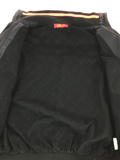 【中古品】【メンズ】  RAWLINGS BY ASICS ローリングス バイ アシックス NYLON STADIUM JACKET ナイロン スタジアム ジャケット アウター 147-241019-mo-14-tag サイズ：L カラー：ブラック 万代Net店