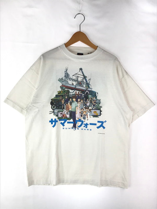 【中古】【メンズ】  SAINT MICHAEL セントマイケル × GEEKS RULE ギークスルール × SUMMER WARS トリプルコラボ 24AW SG SS TEE SM-YS1-0000-C27 半袖Tシャツ 142-241031-hi-01-tag サイズ：L カラー：ホワイト 万代Net店